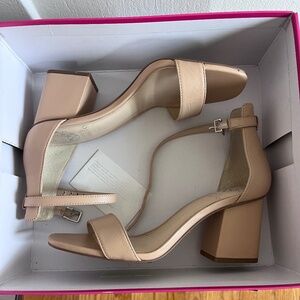 nude vince camuto block heels